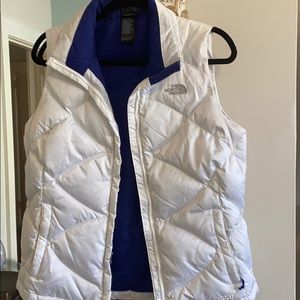 The North Face white vest